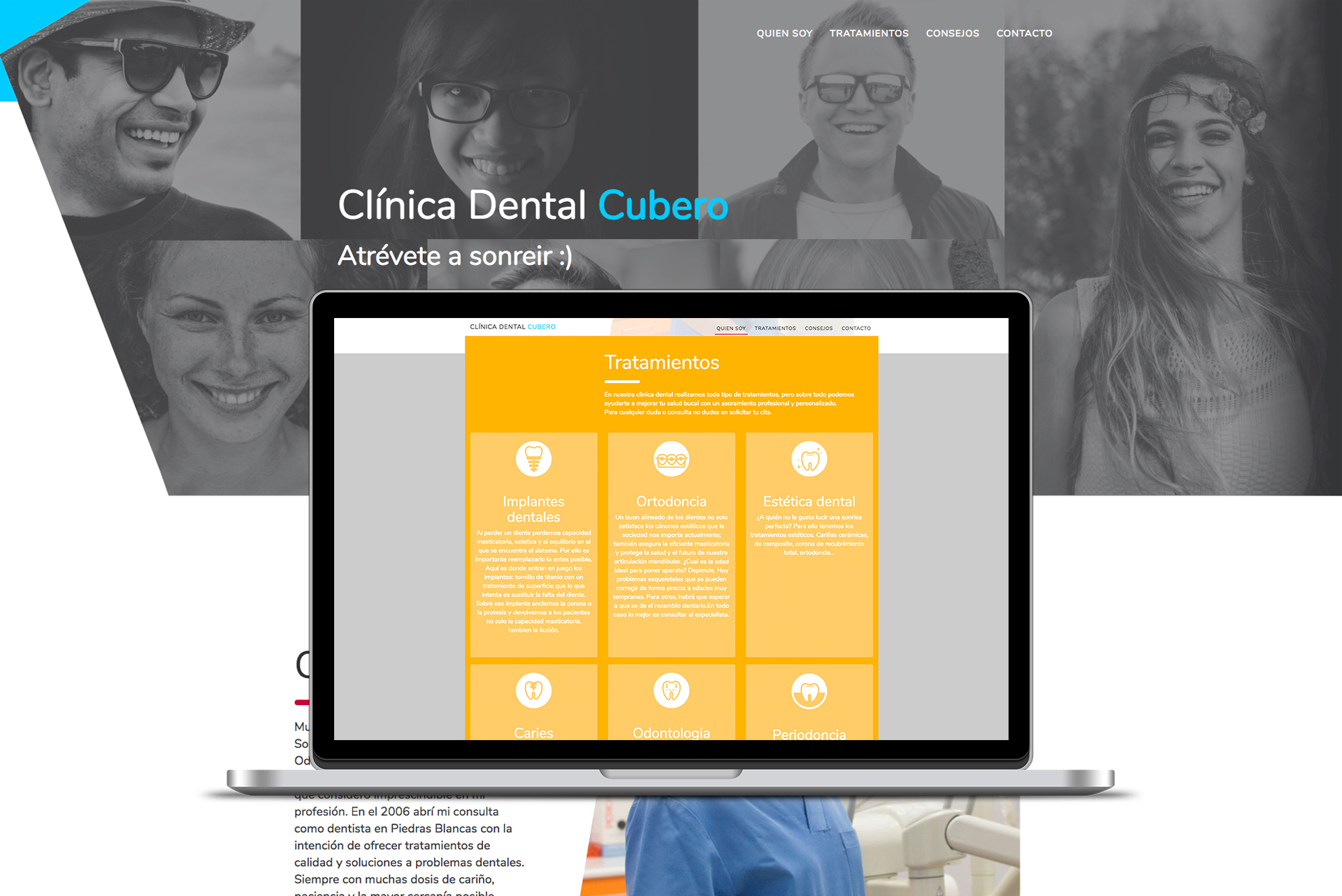 Clínica Dental Cubero web portatil