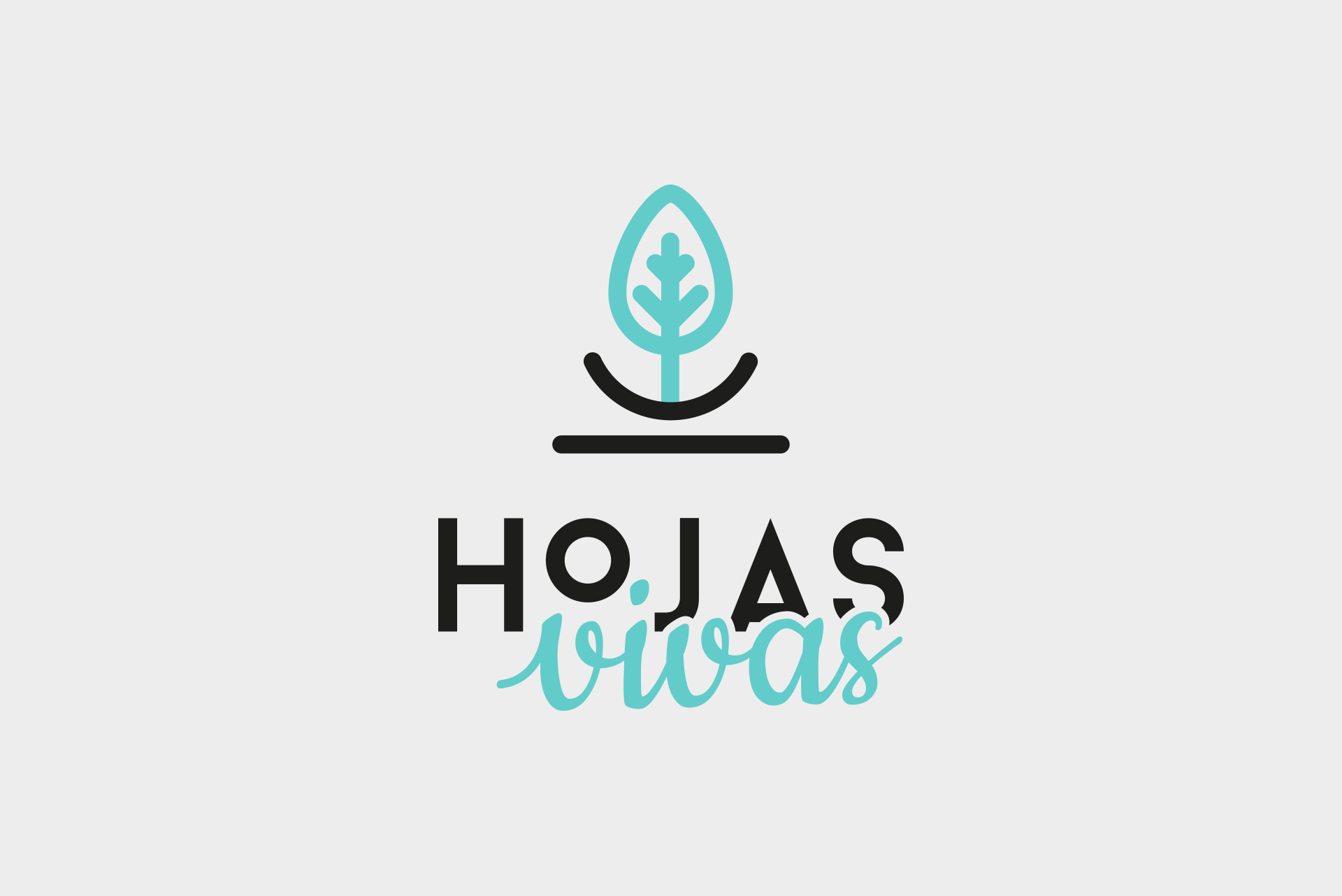 Hojas Vivas logo imagen y texto