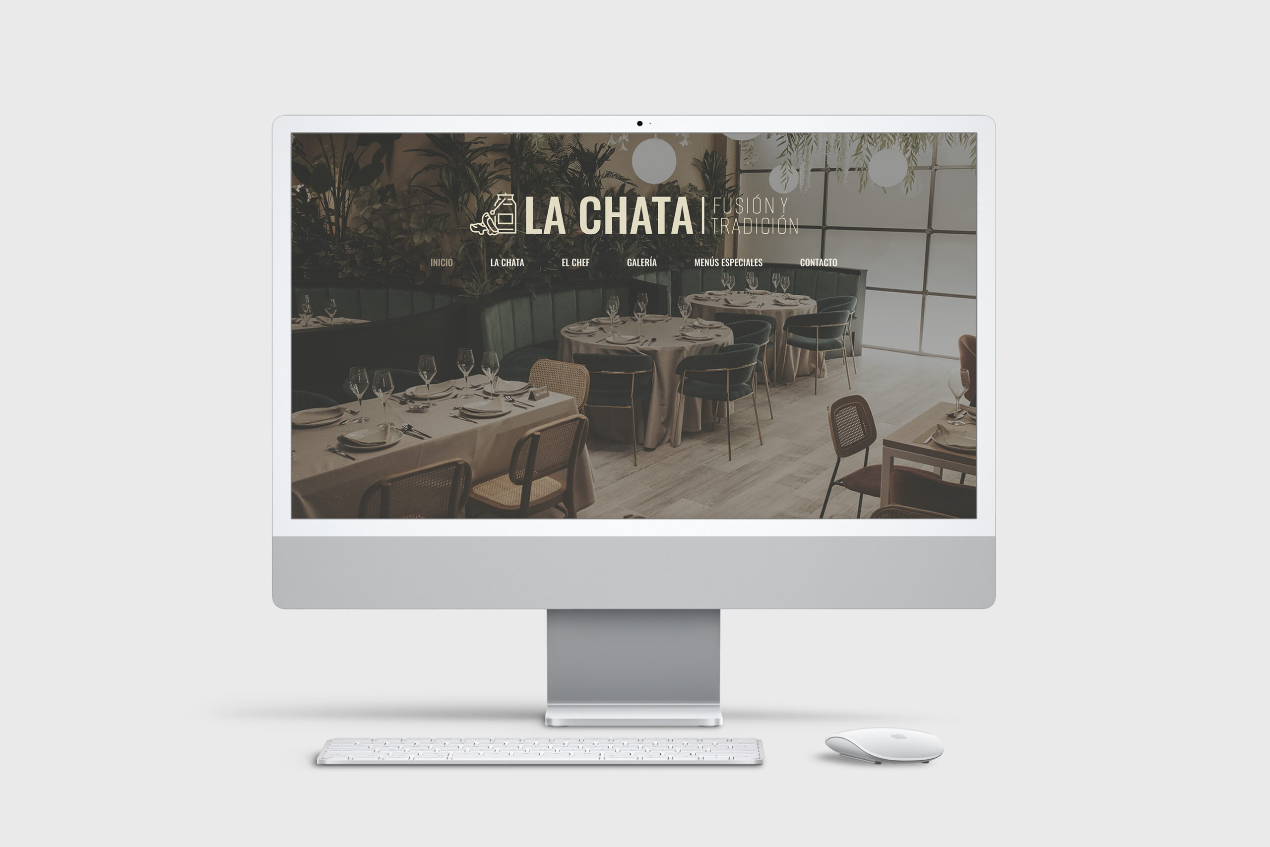 Imagen web Restaurante La Chata vista ordenador