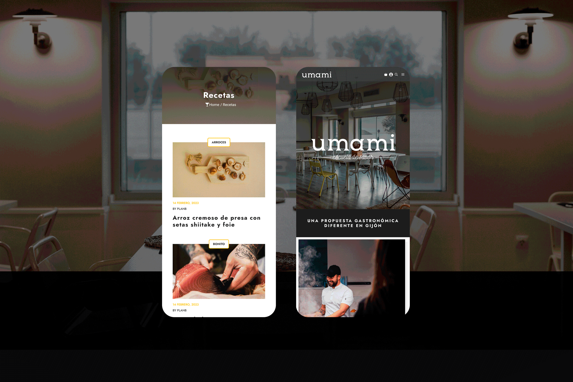 Aplicación móvil de recetas gastronómicas modernas