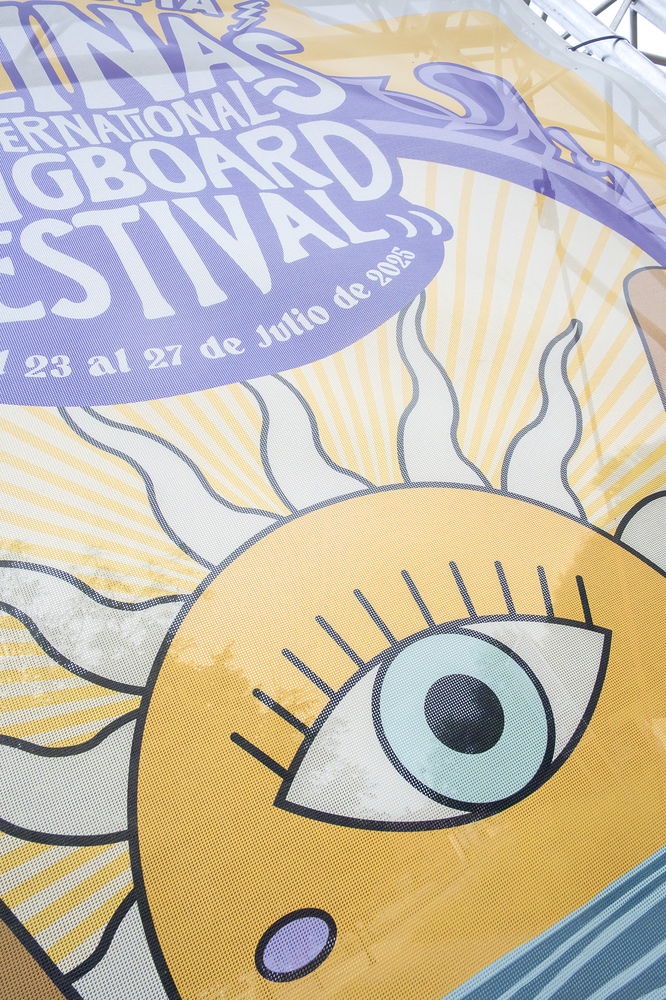 Cartel del Festival Internacional de Longboard Salinas 2008.