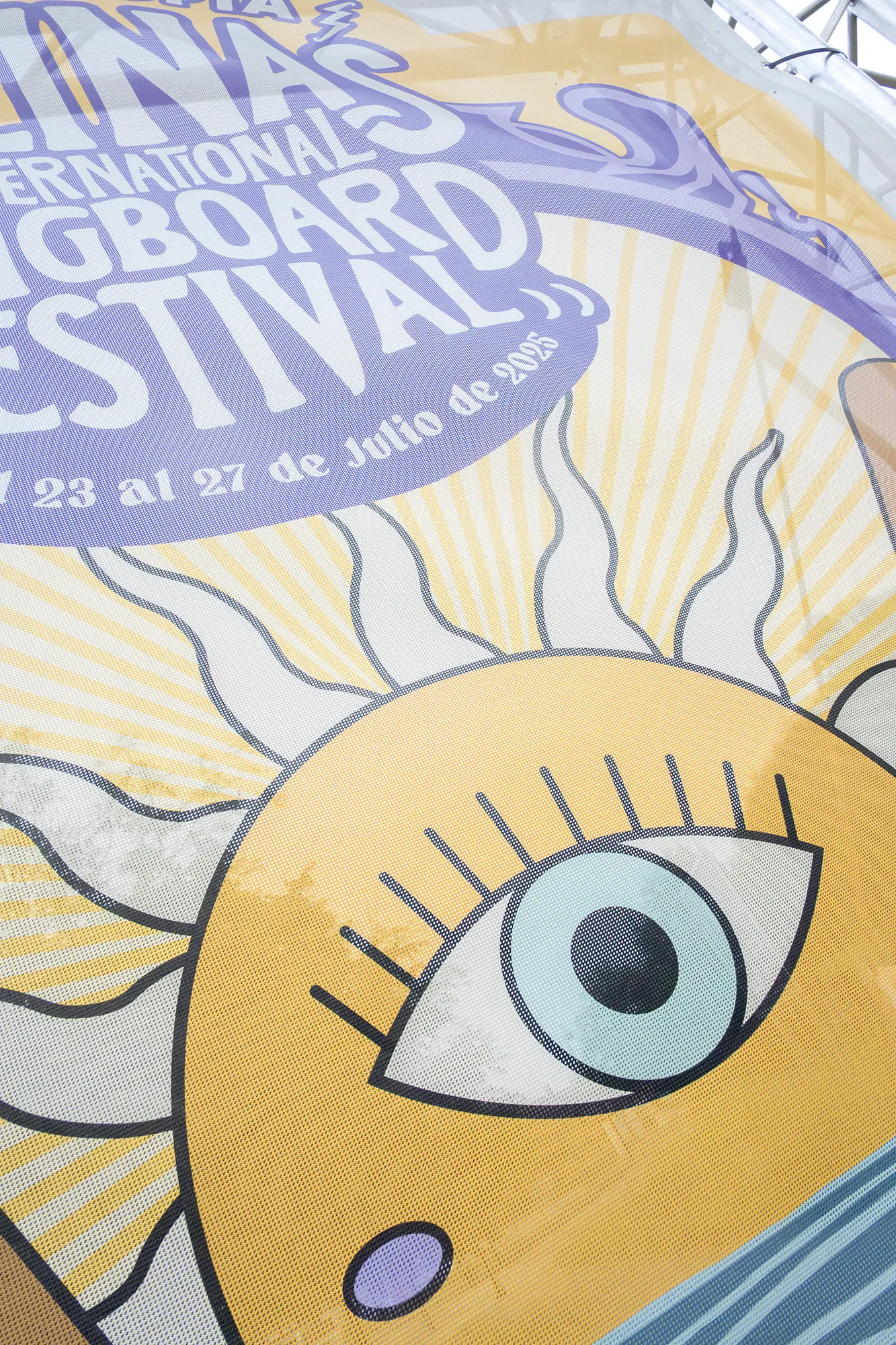 Cartel del Festival Internacional de Longboard Salinas 2008.